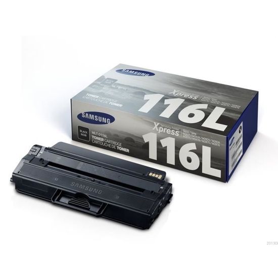 Cartouche de toner noir haut rendement Samsung MLT-D116L (SU828A) pour M2625/2825, M2675/2875