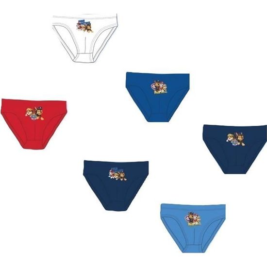Lot De 6 Slips En Coton Pour Garçons 2 à 13 Ans - Multicolore Confortable Et Respirant - Idéal Usage Quotidien