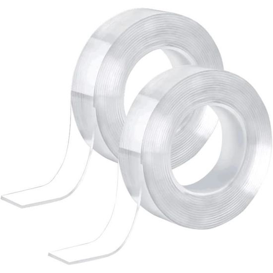 Ruban étanche IPX8 EMITEVER Ruban Adhésif Double Face 6411-5,5mX24mm, Double Scratch Double Face Velcro