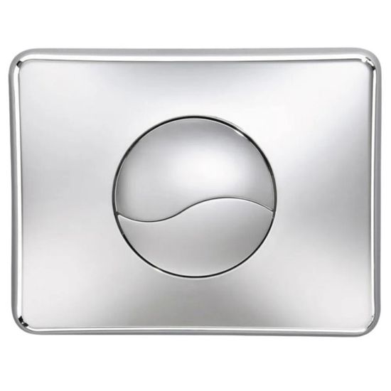 Produktbild von Siamp Abdeckplatte Verso 800 Chrom Glänzend – Elegante Bedienplatte Für Dein WC, Maße 206 X 162 Mm