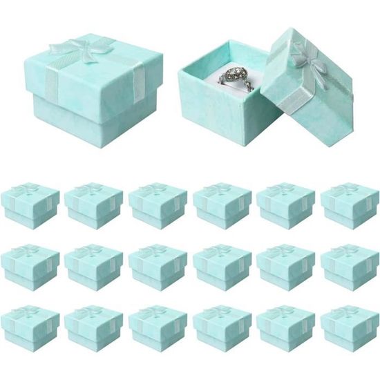 2 Boîtes Cadeaux Pour Bijoux 9x7x3 Cm Avec Sacs - Rose - Idéal Pour Bagues, Colliers Ou Boucles D'oreilles