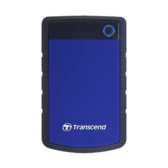Disque dur portable TRANSCEND TS2TSJ25H3B 2.5" 2000 Go USB Noir, Bleu - USB 3.0 - Résistant aux chocs