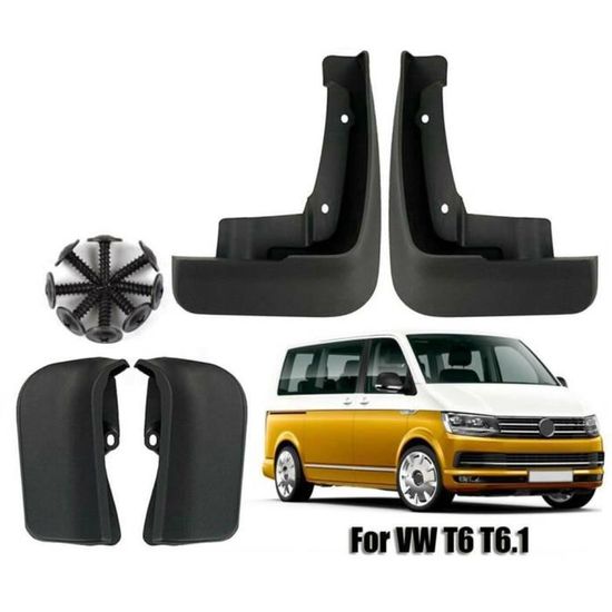 Kit 4x Garde-boue Anti-salissures Noir Pour VW Transporter Crafter - Neuf - Marque DZAM