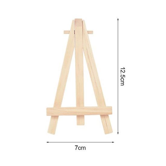 Mini Chevalet, En Bois Artiste Triangle Chevalets, Avec Pin Et Toile, 8X8Cm Planifier