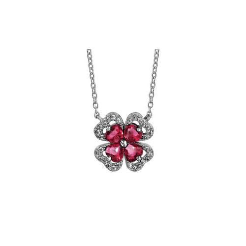 collier argent et rouge collier argent et rouge