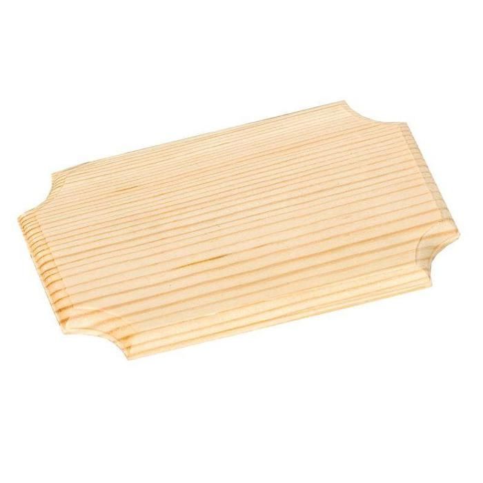 Plaque en bois - 16 x 10 cm Plaque en bois à décorer et personnaliser : - Dimensions : 16 x 10 cm - Epaisseur du bois : 8 mm environ