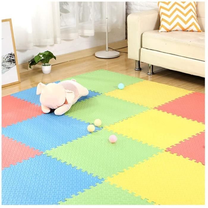 Puzzles de sol RUIRUIY Tapis Mousse Enfant EVA Interverrouillage Tapis De Protection De Sol Gym Yoga Tapis Chambre, 10 C 320318