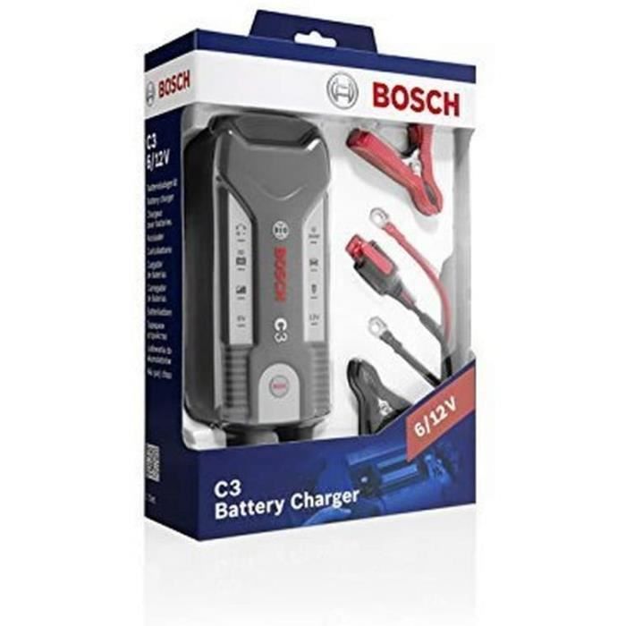 Bosch C3 Chargeur de Batterie Automatique 6-12 V - 3.8 AA18