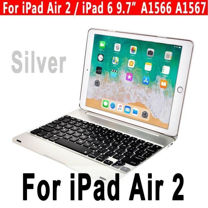 Clavier intelligent pour Apple iPad 9.7 2017 2018 5th 6th Génération Étui à Clavier Bluetooth pour iPad Air 1 2 5 6 Pro *CL1674