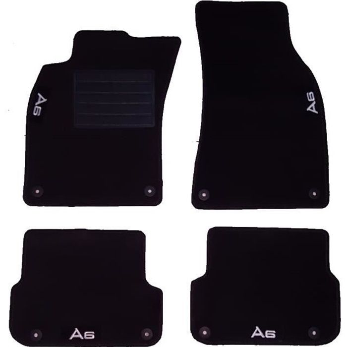 Jeu de 4 tapis moquette pour AUDI A6 2007>2011