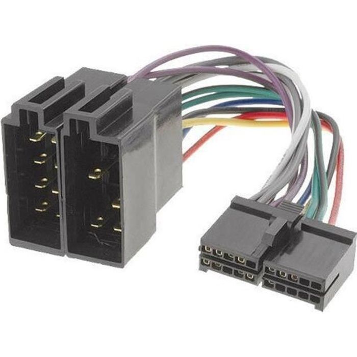 Pièces Auto,Adaptateur ISO pour l'autoradio Adaptateur d'autoradio, câble de 20pin, connecteur de type universel pour goodmans,
