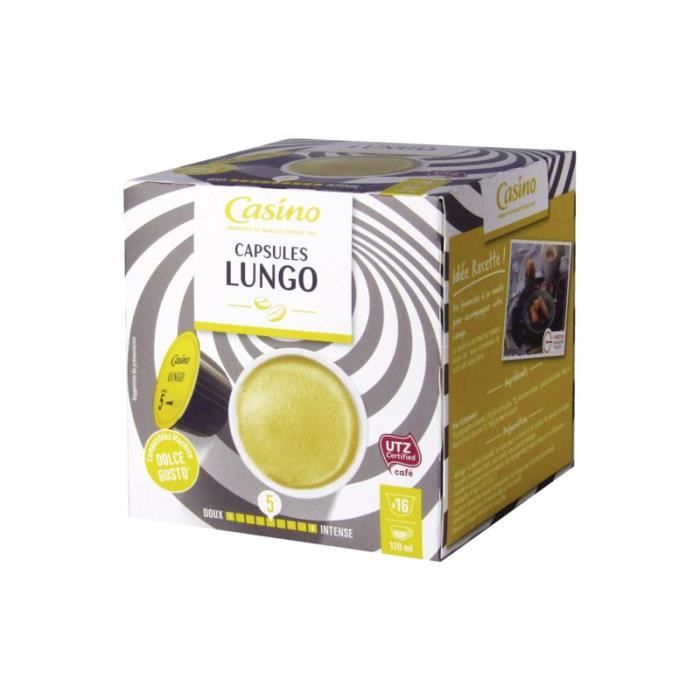 CASINO Capsules de café Lungo - 16x 112 g