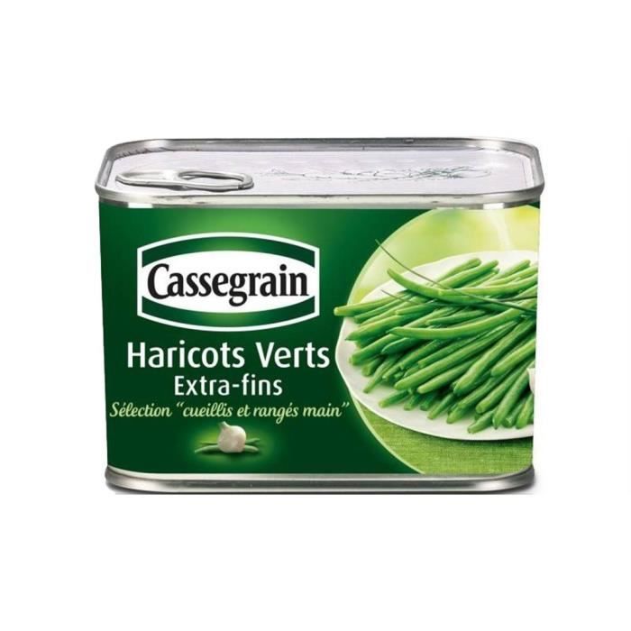 Cassegrain Haricots Verts Extra Fins Rangés à la Main 390g (lot de 5)