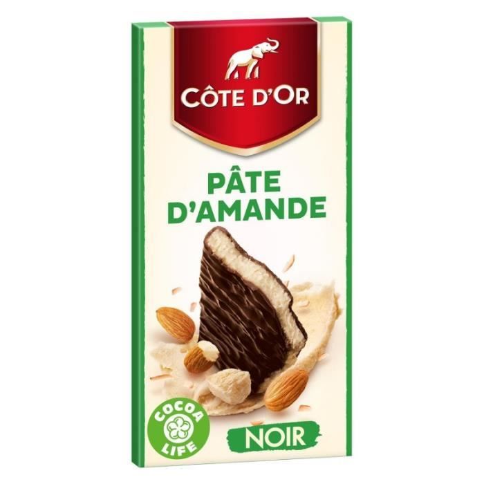CÔTE D'OR - Chocolat Noir Pâte D'Amande 150G - Lot De 4