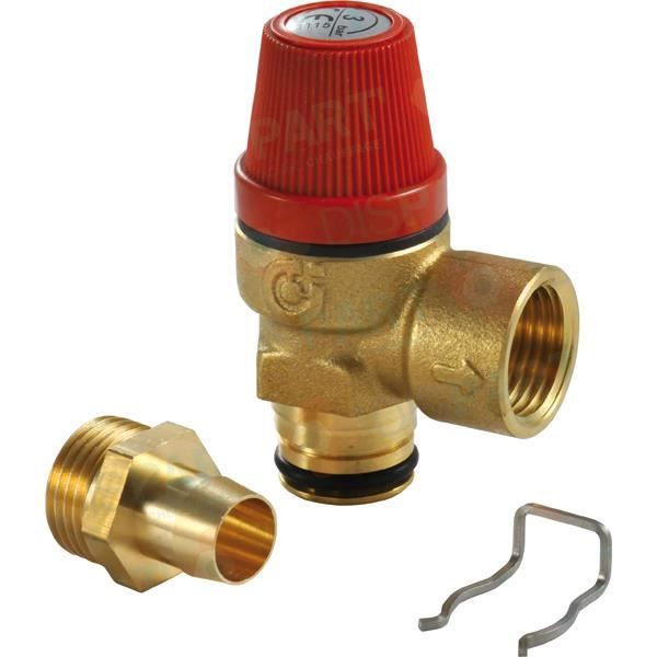 Soupape de sécurite 3 bar 15x21 réf : S100797 - DE DIETRICH - Pièces détachées chauffage
