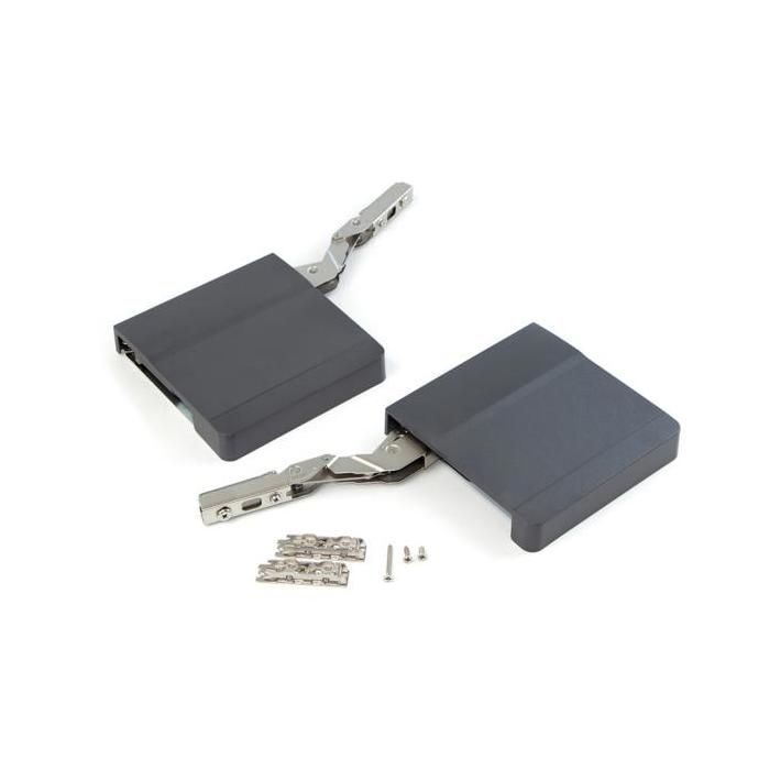 Compas pour porte relevable Agile EMUCA L couleur gris anthracite - 1213023
