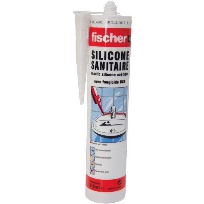 Mastic sanitaire - silicone DSS - blanc - 310 mL
