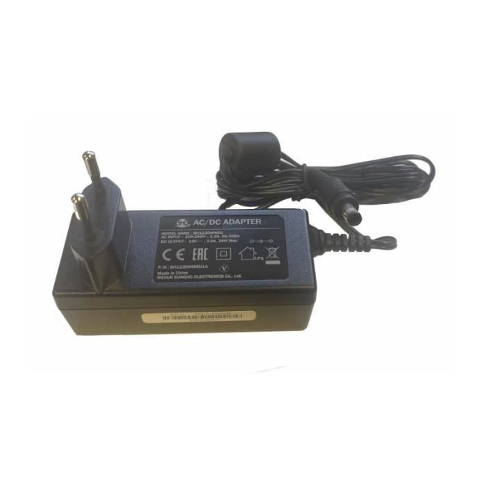 Adaptateur secteur alimentation HUMAX 8000 TNTSAT 12V 2A 24W