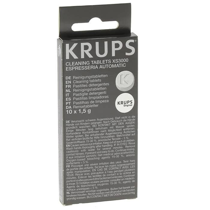 Pastilles detergentes krups par 10 pour Expresso Krups, Droguerie Accessoire, Expresso Seb, Expresso Rowenta - 3665392037989