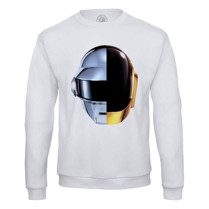 Sweat Shirt Homme Daft Punk Casques Robot RAM French Touch Electro