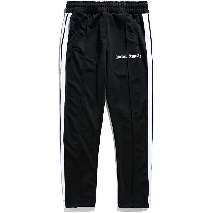 Pantalon de jogging Hommes Femmes Anges Palm Engels Pantalons de sport,Fitness Pantalons Slim Fit de survêtement-Noir