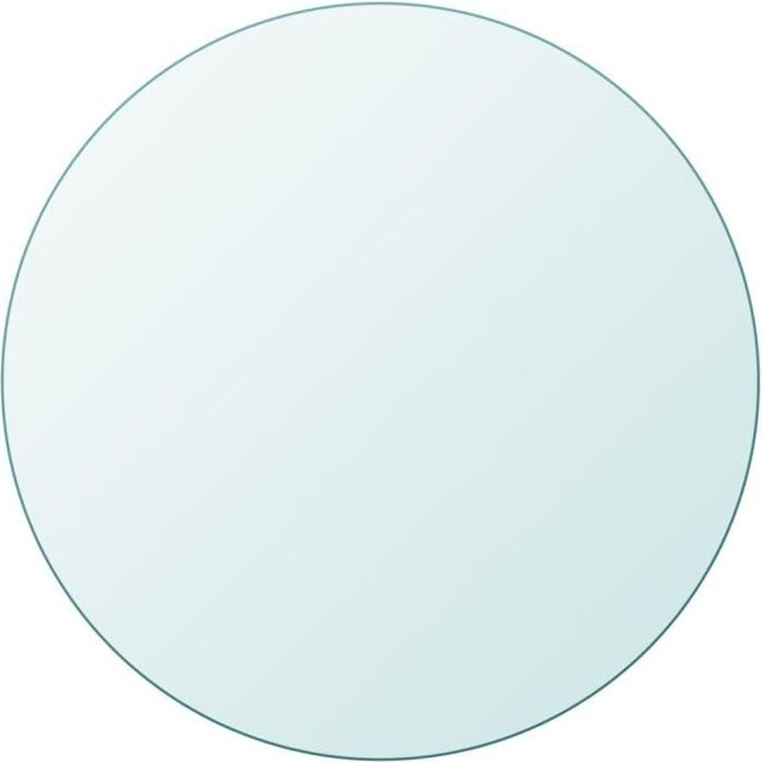 Dessus de table Plateaux de table ronde en verre trempé 500 mm