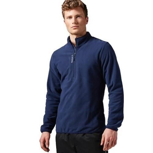 REEBOK - REEBOK - FM 1/4 ZIP FLEECE TOP - AX9065 - (L)