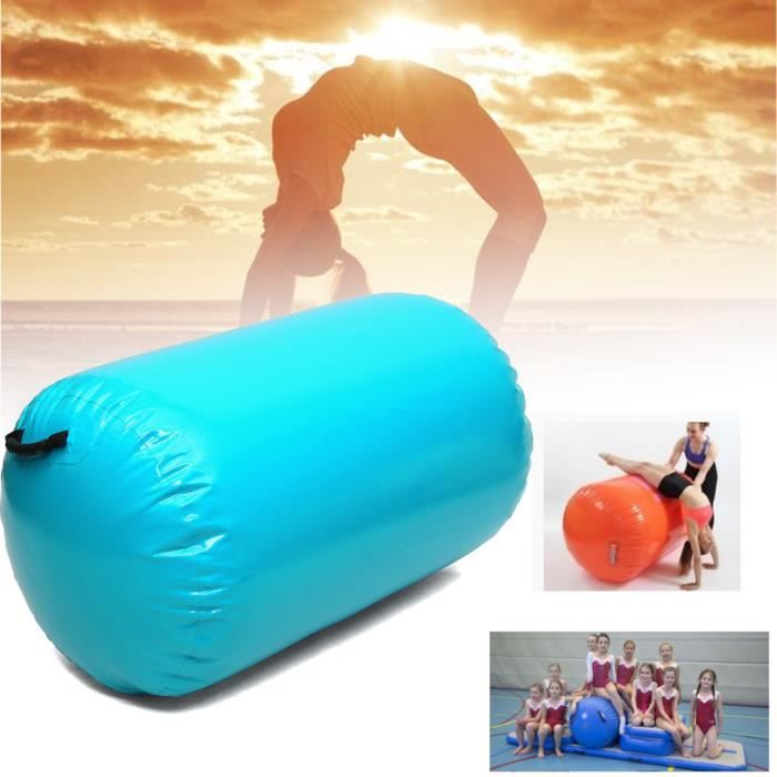 TEMPSA 100CM*65CM Gonflable Air Rouleau Home Training Gymnastique Pr Fitness Sport GYM Menthe verte