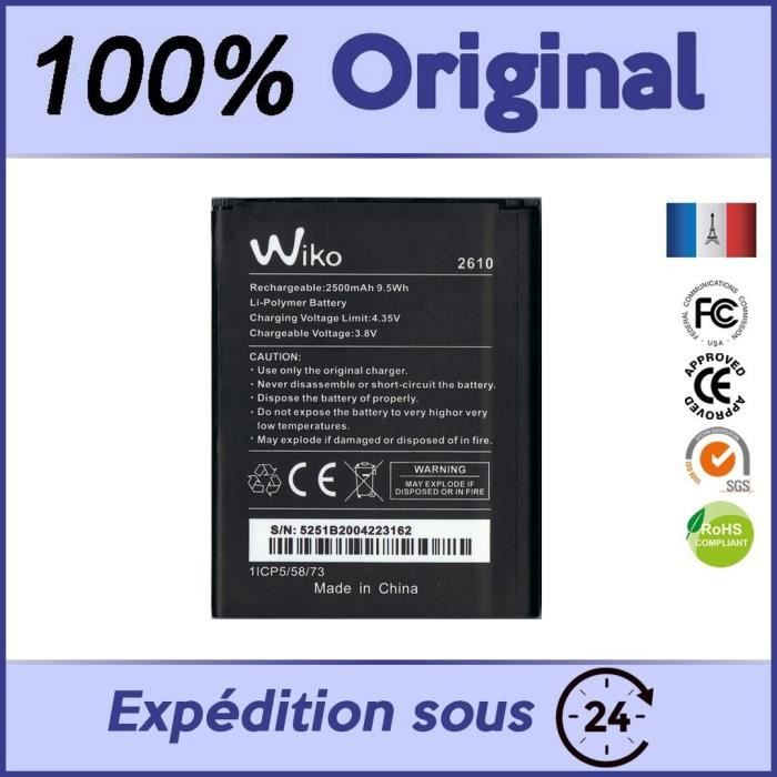 BATTERIE NEUVE 100% ORIGINALE POUR WIKO JERRY 2 / 3 / TOMMY 3 / Y60 - BT2610