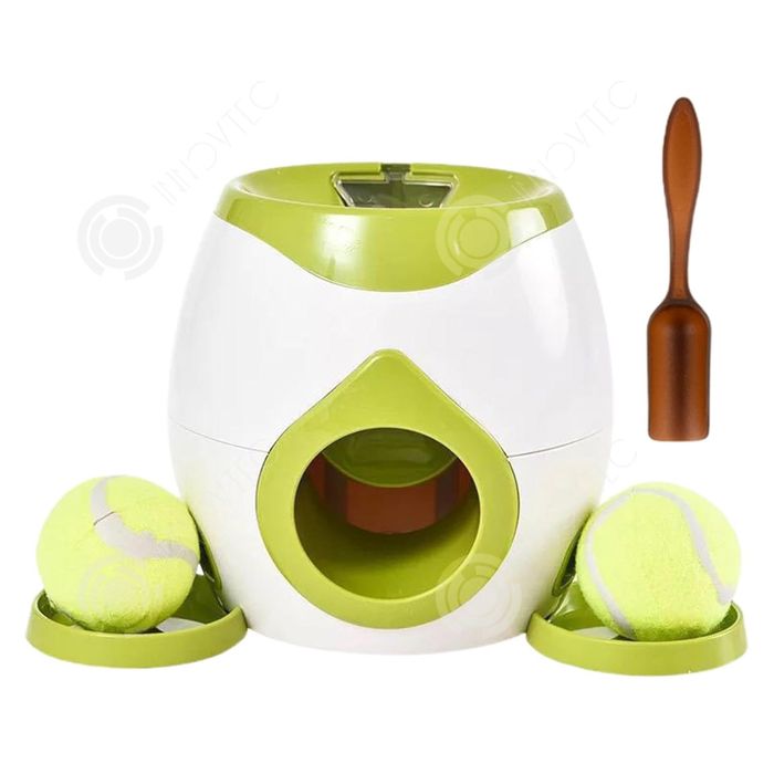 Comparer les prix de INN Lanceur automatique 29x18 cm lanceur de lanceur balles pour animaux de compagnie jouet d'entraînement apportez deux balles de