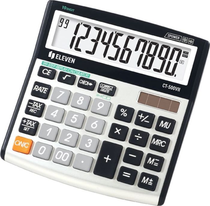 Calculatrice - ELEVEN - CT-500VII - Grise - 10 chiffres - Bureau
