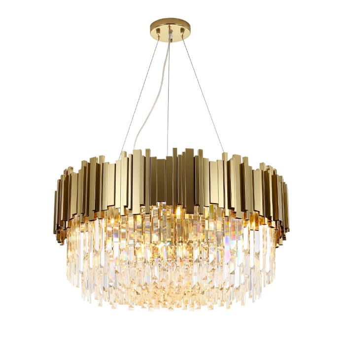 Lustre en cristal pour orgue à tuyaux en laiton - lustre en cristal 45 cm