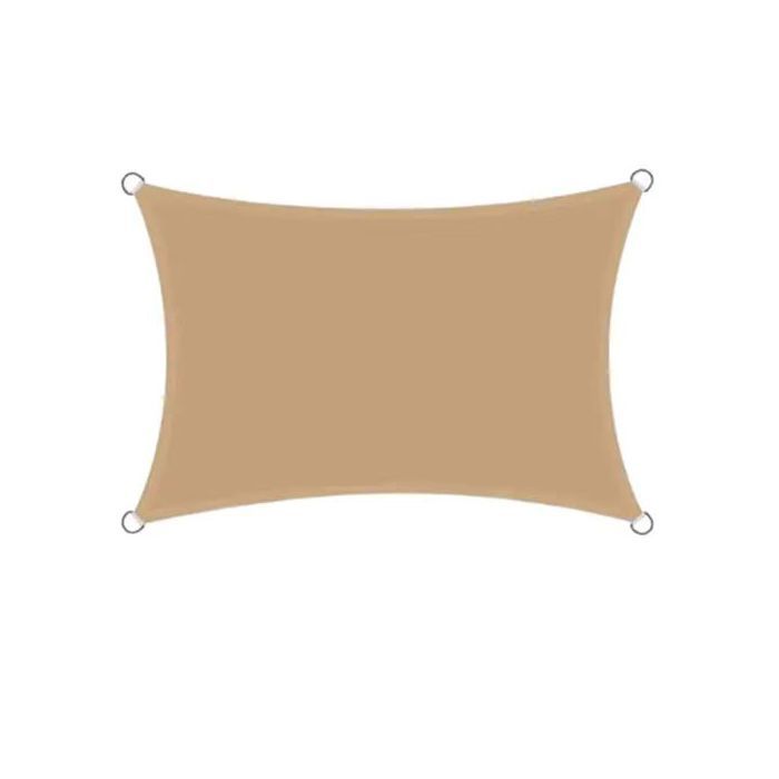 Voile dombrage rectangulaire 4 x 5 m imperméable anti-UV coupe-vent pour terrasse jardin