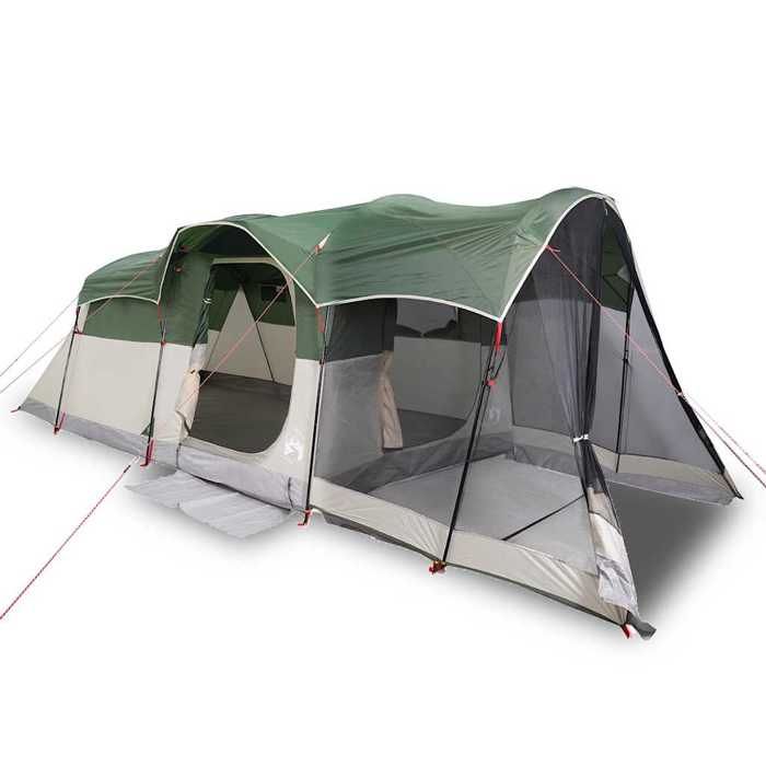 Tente familiale tunnel 8 personnes vert imperméable--Mothinessto6148