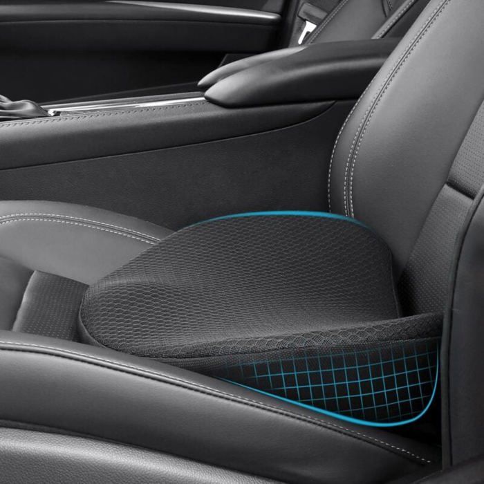 Coussin siège voiture mémoire de forme soutien dos soulagement douleur Label
