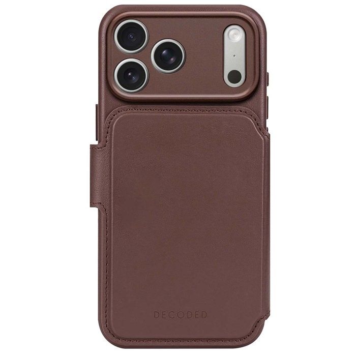 Étui Folio - DECODED - iPhone 17 Pro Max - Cuir pleine fleur - Coque détachable - Compatible MagSafe