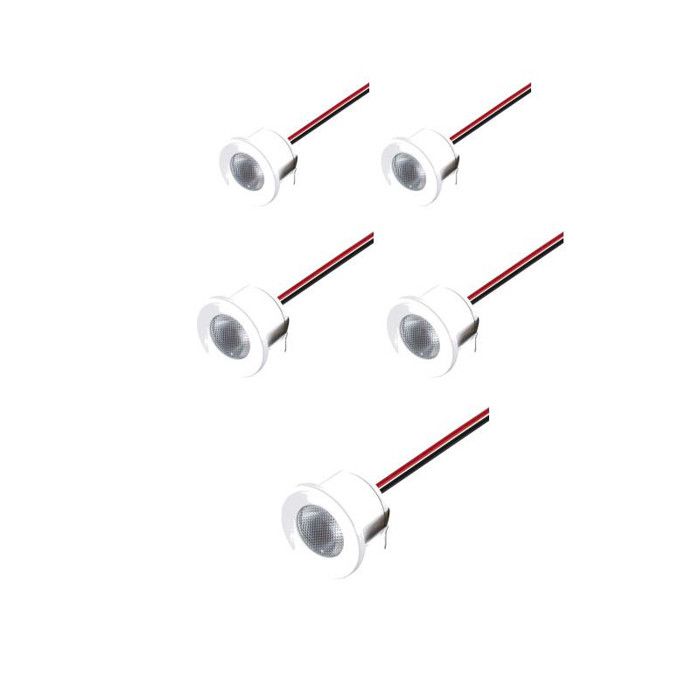 Spot LED Encastrable 4W (équivalent 30W) - Blanc Froid 5700K, Angle 30°, IP54, Dimmable 12V - Pour Vérandas, Cuisines, Meubles, Extérieurs - Diamètre Perçage 27mm