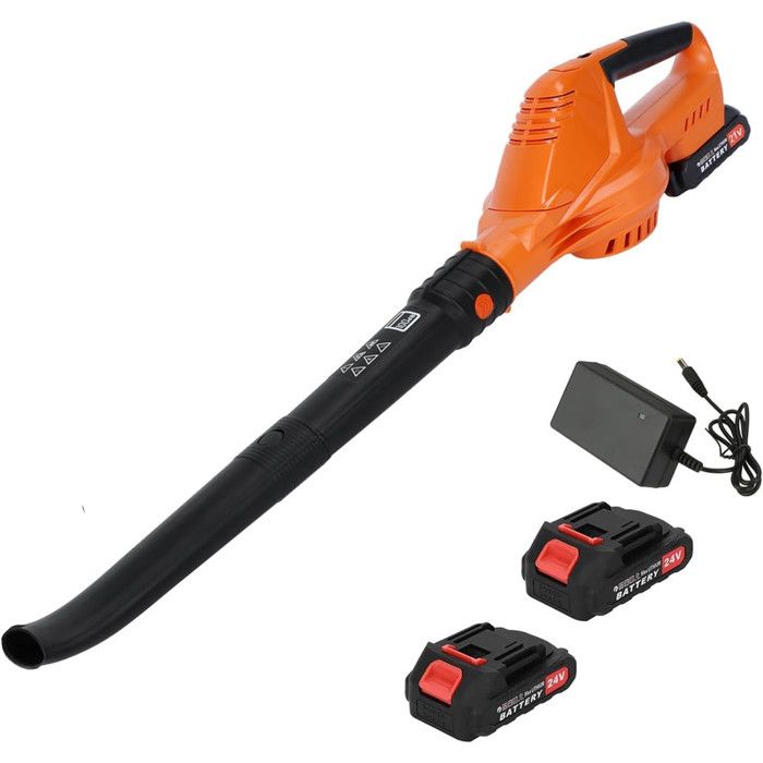 Souffleur De Feuilles 21V – 2 Batteries Et Chargeur – 5 Vitesses – 3300-16500 Tr/min – 240 Km/h – Jardin, Neige, Poussière