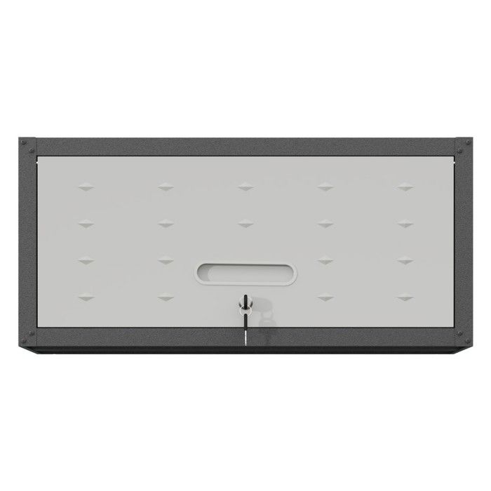 Armoire murale métallique Noir&Gris 75x30x34 5cmverrouillable pour garage/atelier/cuisine rangement outils Armoire murale métallique Noir&Gris 75x30x34 5cmverrouillable pour garage/atelier/cuisine rangement outils