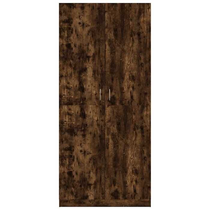 Garde-robe en bois dingénierie - vidaXL - Chêne fumé - 90x52x200 cm - Espace de rangement spacieux - Barre de penderie Garde-robe en bois dingénierie - vidaXL - Chêne fumé - 90x52x200 cm - Espace de rangement spacieux - Barre de penderie