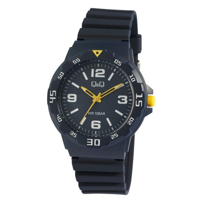Montre - Q&Q - V02A-016VY - Bleu - Étanche 10 ATM - Quartz