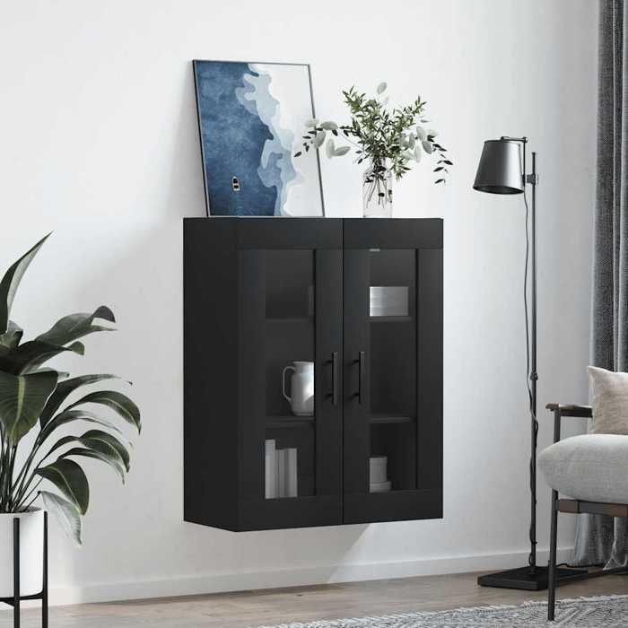 Organisateur suspendue - Noir - Armoire murale 1 PC - Armoire haute - Pour cuisine - noir 69 5x34x90cm LH4042197