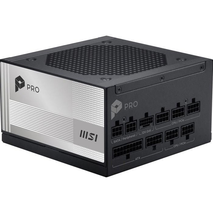 Alimentation interne Msi modulaire PRO A850PL PCIE5 850 W 80 PLUS Platinum Noir
