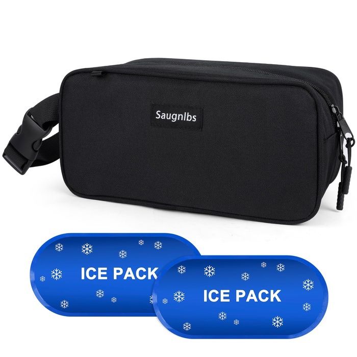 Petit sac isotherme pour déjeuner congelable boîte isotherme avec blocs de glace sac à déjeuner isotherme avec boucle de N GLACIERE