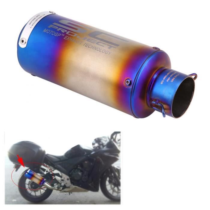 51mm Universal Tuyau D Echappement Tete Silencieux Arriere De Moto Bleu Achat Vente Outil Pot D Echappement 51mm Universal Tuyau D Echa Cdiscount