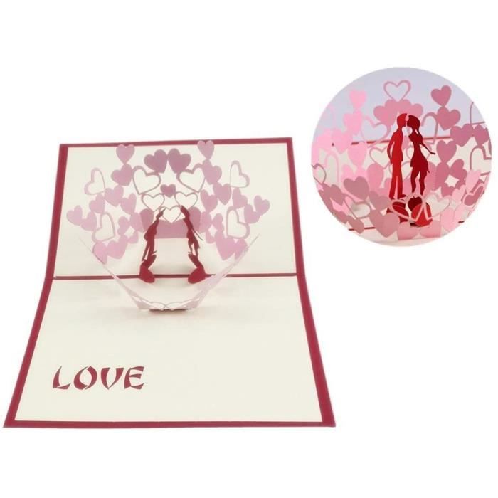 3D Pop-up Cartes De Vœux Pour Faire-Part De Mariage,Souhaits De Mariage
