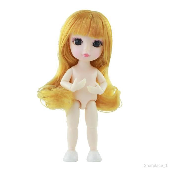 Poupée Mignonnette Reproduction Jumeau – 14 Cm, Tête Bisque, Yeux Verre, Mohair Châtain