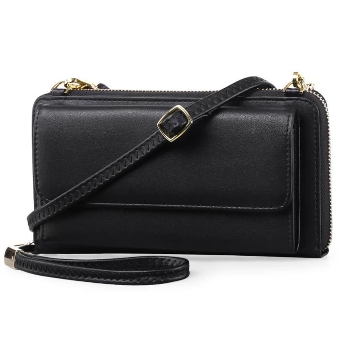 Sac à Bandoulière Femme Grande Capacité En Cuir - Style Alexander McQueen, Noir, Neuf Avec étiquettes