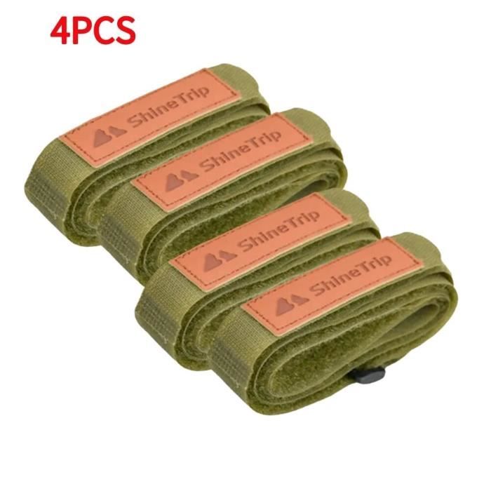 Lot De 8 Sangles De Fixation Nylon Pour VTT - Attaches Universelles Noires