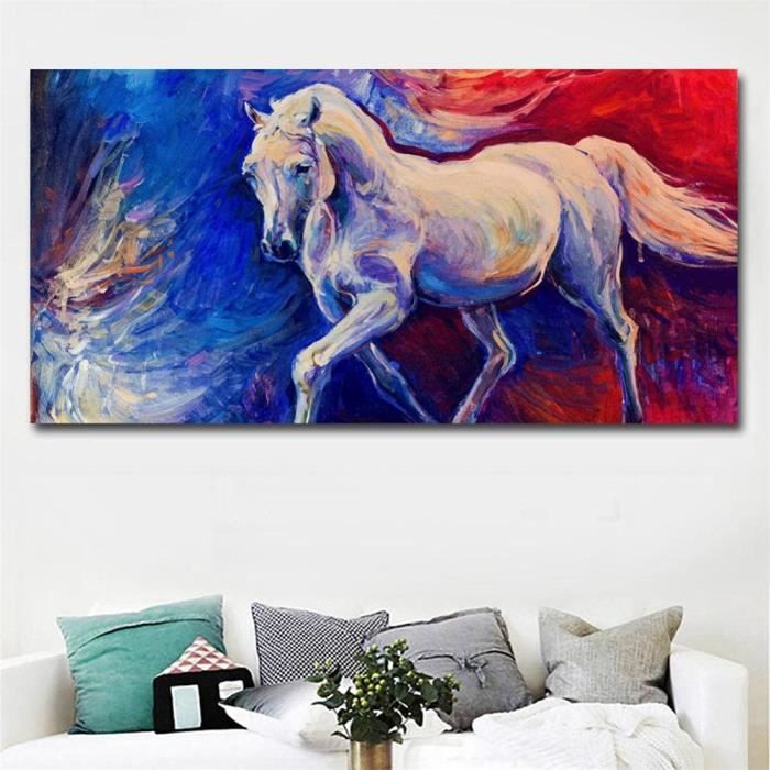 Tableau Peinture Cheval Rouge main image 0